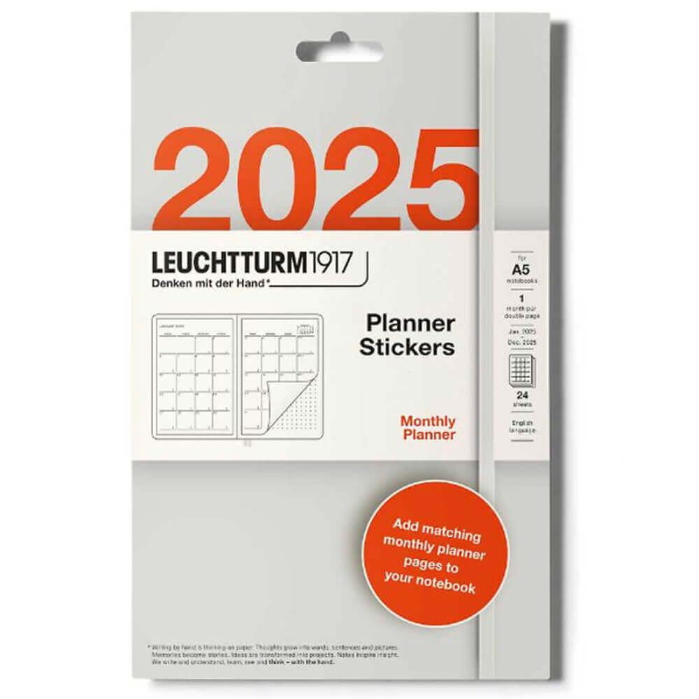 LEUCHTTURM1917 Planner Stickers A5 2025 Monthly Planner